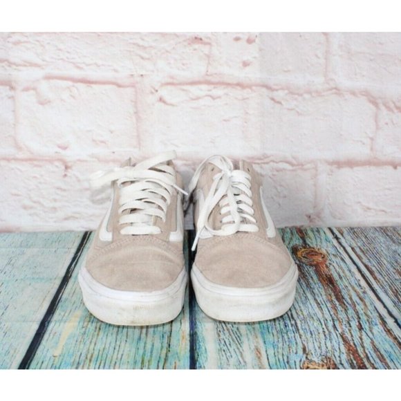 Vans Old Skool Tan Suede Scotchgard Lace Up Skate Shoes Sneakers M 7 L 8.5 - Picture 4 of 9